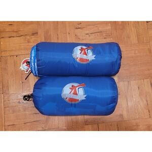 Lot Of 2 Carnival Cruise Line VIFP Club BLUE FLEECE BLANKETS Gift Vacation